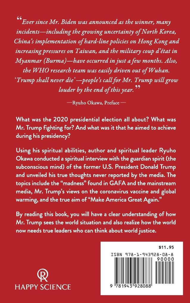 Weitere Ansicht: Trump Shall Never Die | Ryuho Okawa