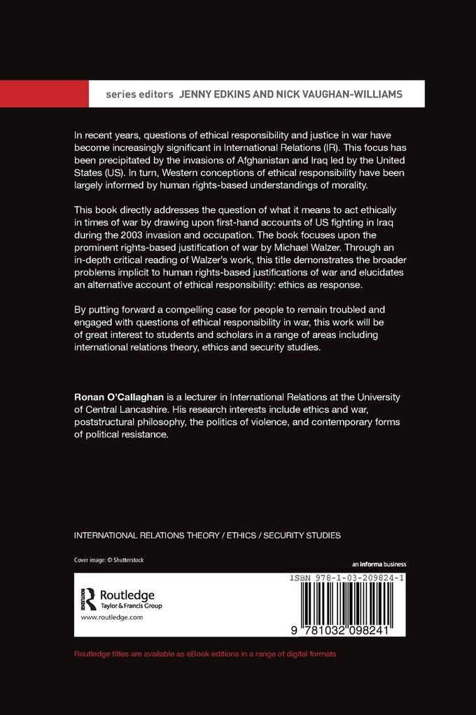 Weitere Ansicht: Walzer, Just War and Iraq | Ronan O'Callaghan