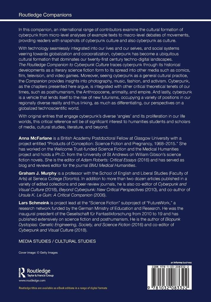 Weitere Ansicht: The Routledge Companion to Cyberpunk Culture