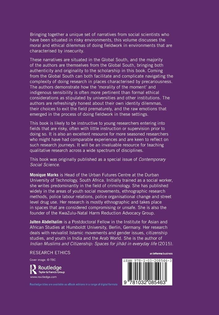 Weitere Ansicht: Identity, Agency and Fieldwork Methodologies in Risky Environments