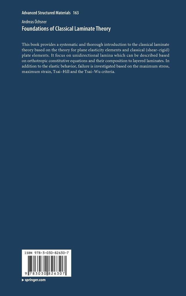 Weitere Ansicht: Foundations of Classical Laminate Theory | Andreas Öchsner