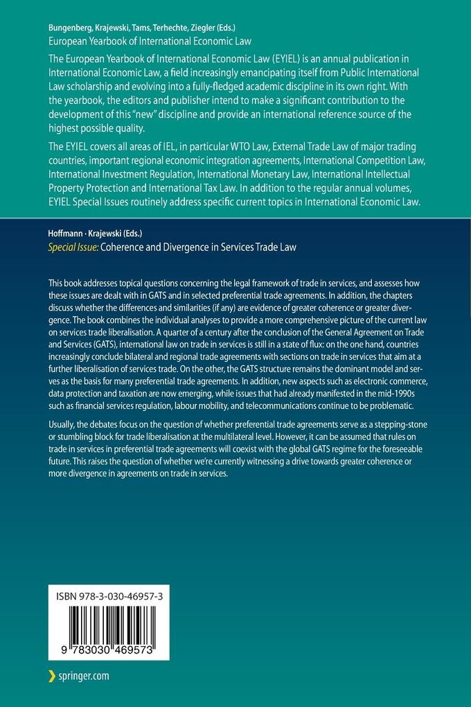 Weitere Ansicht: Coherence and Divergence in Services Trade Law