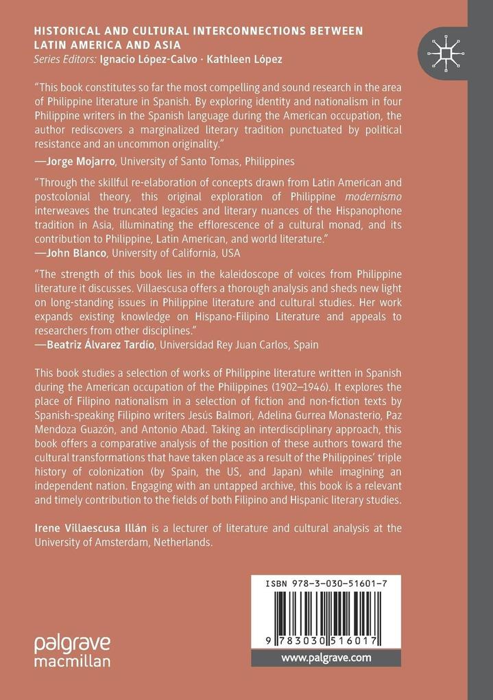 Weitere Ansicht: Transcultural Nationalism in Hispano-Filipino Literature | Irene Villaescusa Illán