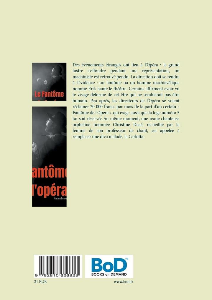 Weitere Ansicht: Le Fantôme de l'opéra | Gaston Leroux