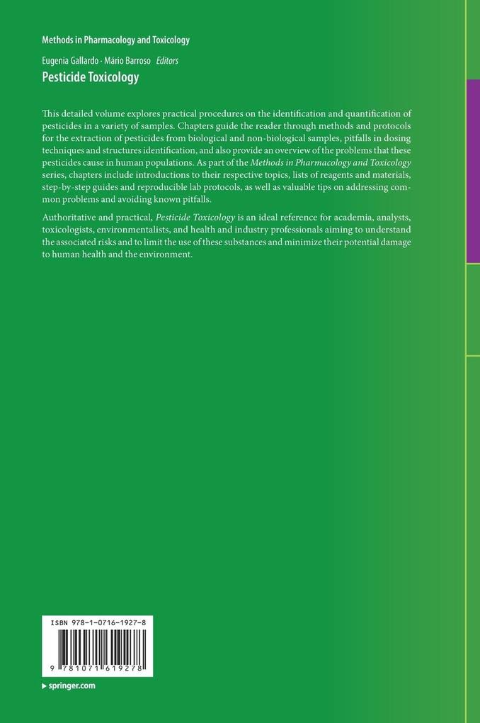 Weitere Ansicht: Pesticide Toxicology