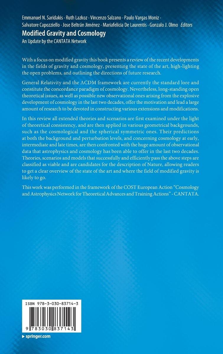 Weitere Ansicht: Modified Gravity and Cosmology