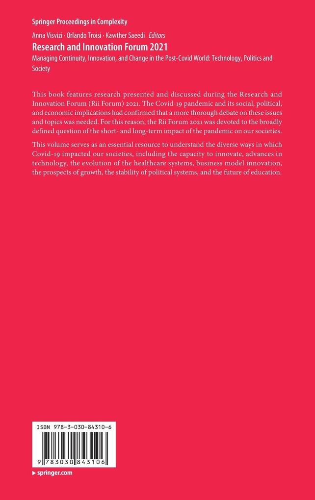 Weitere Ansicht: Research and Innovation Forum 2021