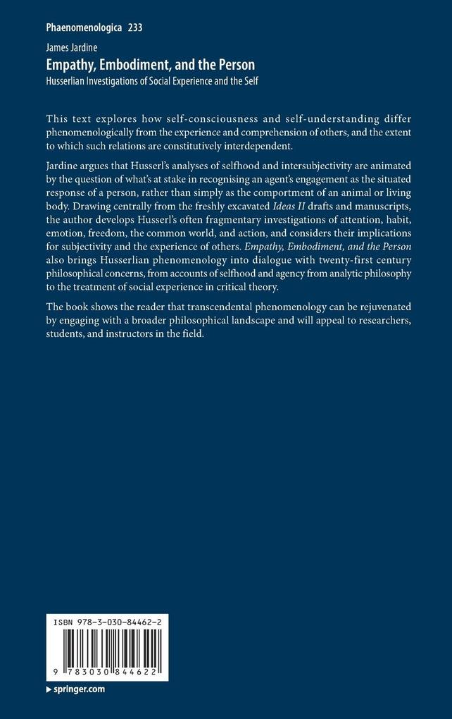 Weitere Ansicht: Empathy, Embodiment, and the Person | James Jardine