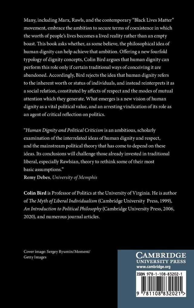 Weitere Ansicht: Human Dignity and Political Criticism | Colin Bird