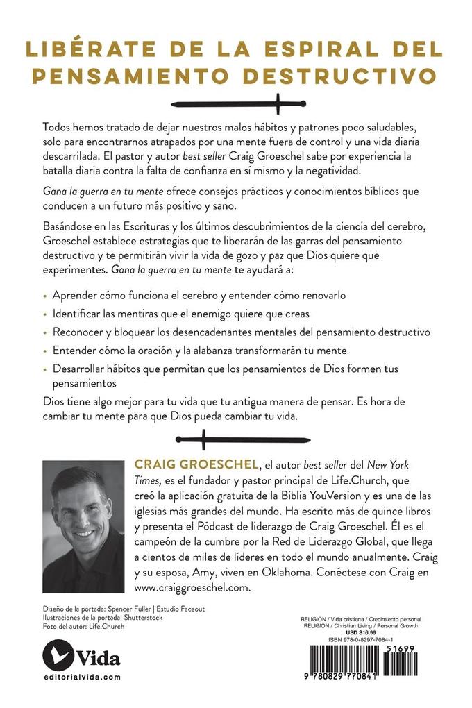 Weitere Ansicht: El Gana La Guerra En Tu Mente | Craig Groeschel