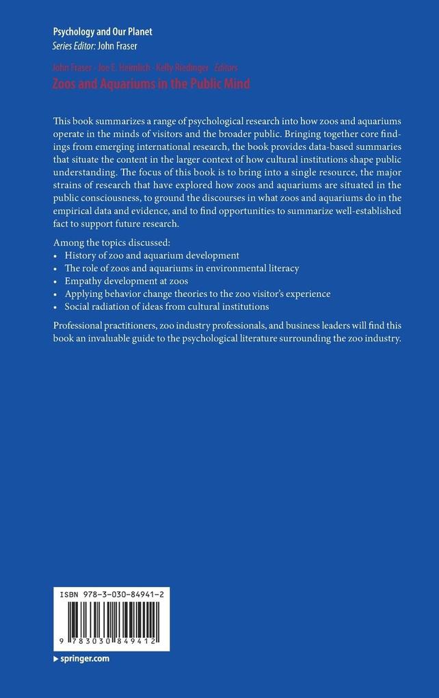 Weitere Ansicht: Zoos and Aquariums in the Public Mind
