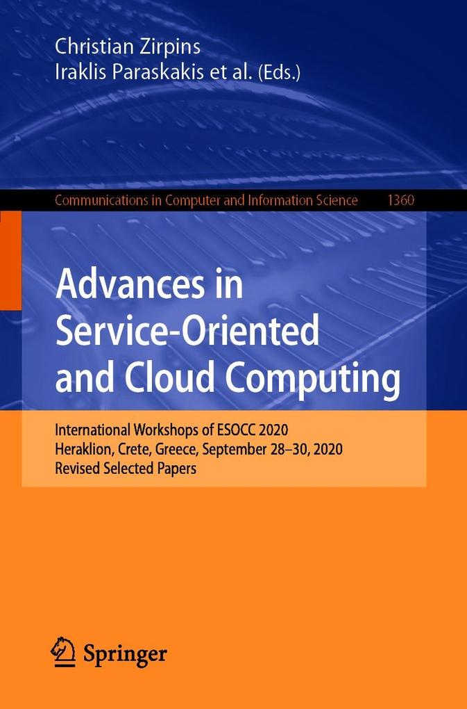 Produktbild: Advances in Service-Oriented and Cloud Computing