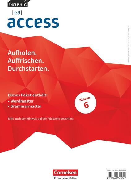 Produktbild: English G Access - G9 - Band 2: 6. Schuljahr - Wordmaster und Grammarmaster (Im Paket)