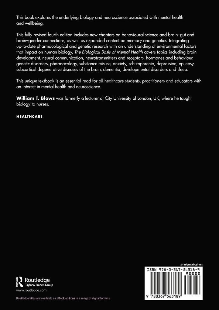 Weitere Ansicht: The Biological Basis of Mental Health | William T. Blows