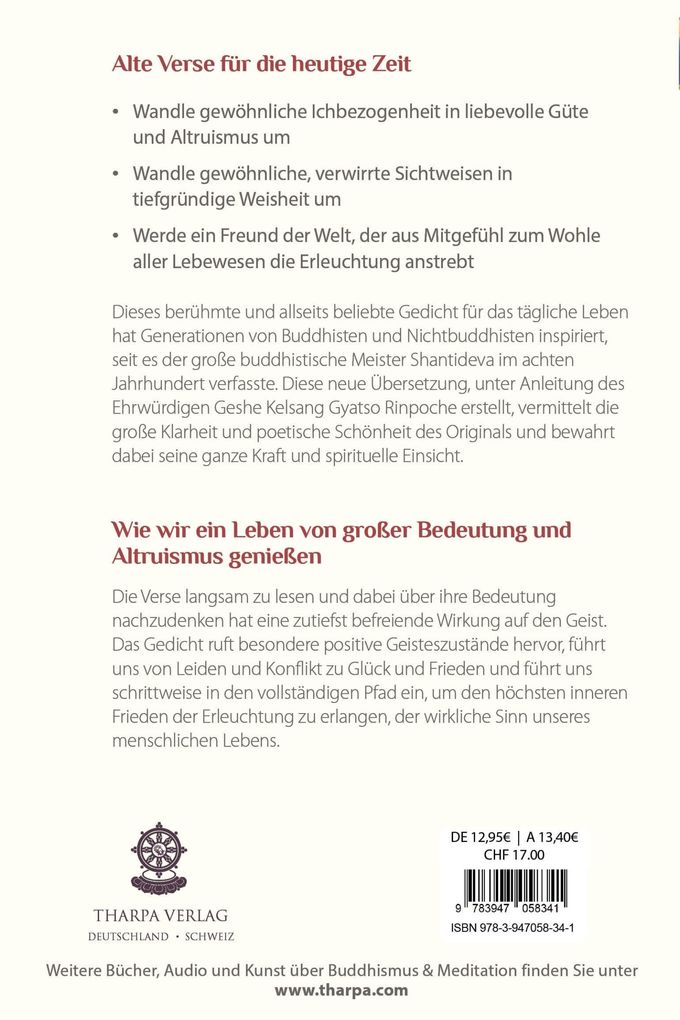 Weitere Ansicht: Leitfaden für die Lebensweise eines Bodhisattvas | Shantideva