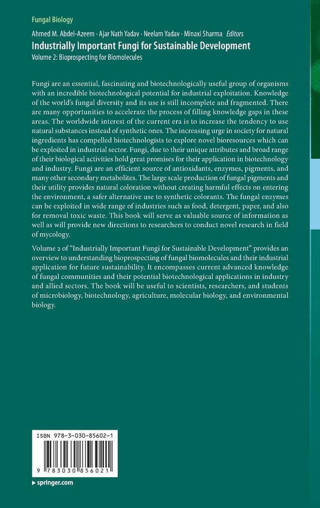 Weitere Ansicht: Industrially Important Fungi for Sustainable Development