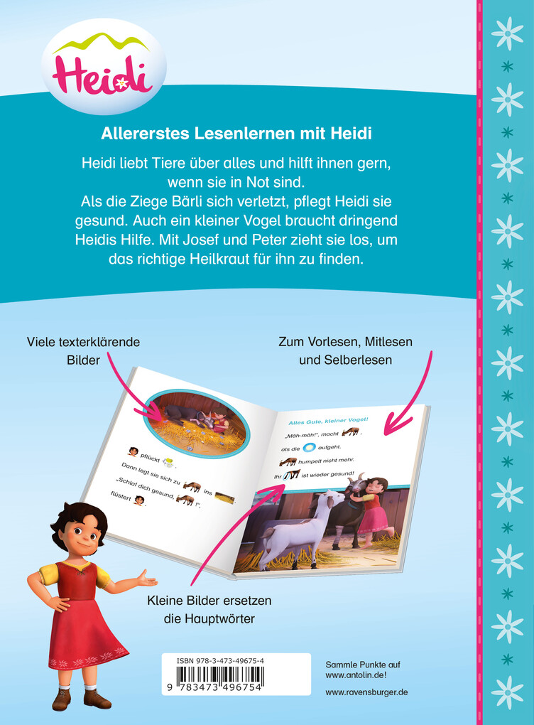Weitere Ansicht: Heidi hilft den Tieren - zum Lesenlernen | Henriette Wich
