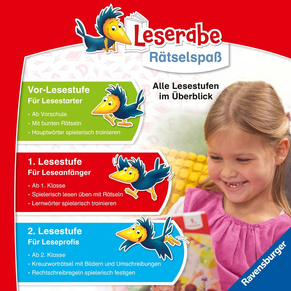 Weitere Ansicht: Ravensburger Leserabe Rätselspaß - Kreuzworträtsel zum Lesenlernen - 1. Lesestufe | Martine Richter