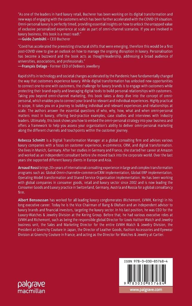 Weitere Ansicht: Omni-personal Luxury | Rebecca Schmitt, Arnaud Rossi, Albert Bensoussan