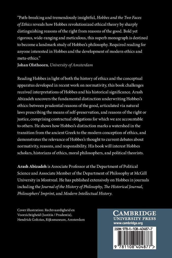 Weitere Ansicht: Hobbes and the Two Faces of Ethics | Arash Abizadeh