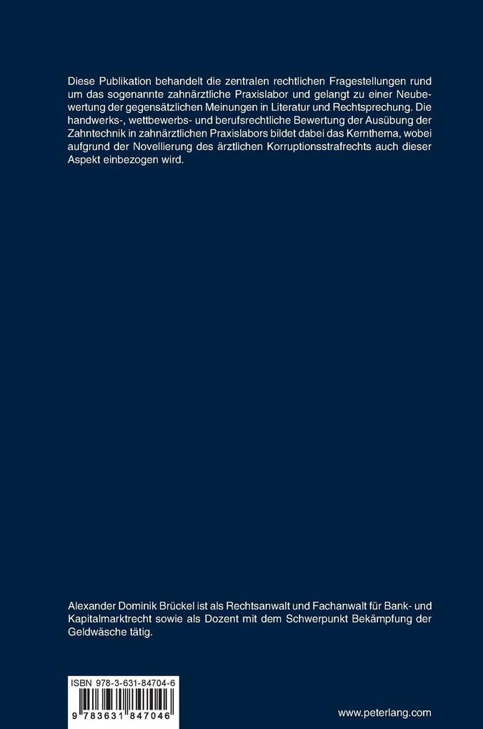 Weitere Ansicht: Das zahnärztliche Praxislabor | Alexander Dominik Brückel