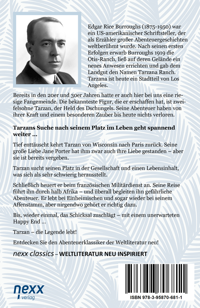 Weitere Ansicht: Tarzan - Die Rückkehr | Edgar Rice Burroughs