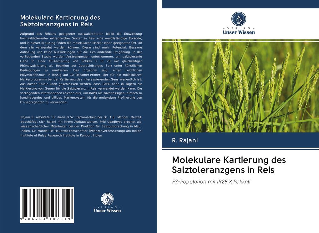 Produktbild: Molekulare Kartierung des Salztoleranzgens in Reis | R. Rajani