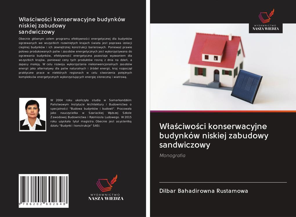 Produktbild: Waciwoci konserwacyjne budynków niskiej zabudowy sandwiczowy | Dilbar Bahadirowna Rustamowa
