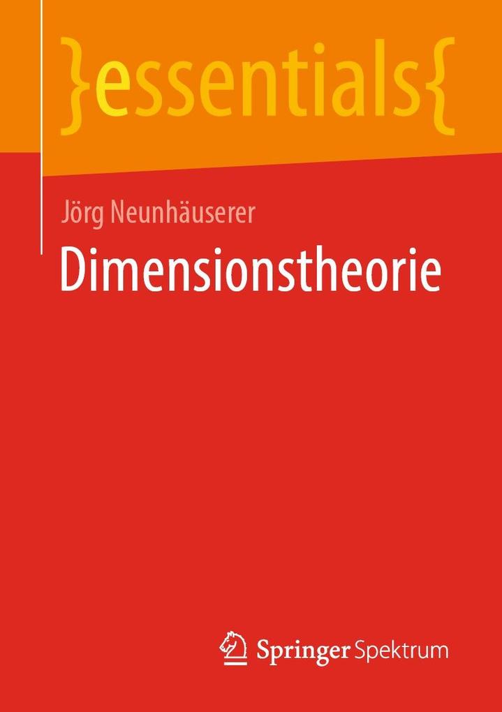 Produktbild: Dimensionstheorie | Jörg Neunhäuserer