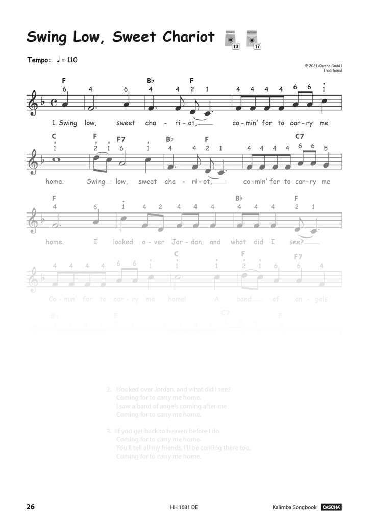 Weitere Ansicht: Kalimba Songbook | Cascha