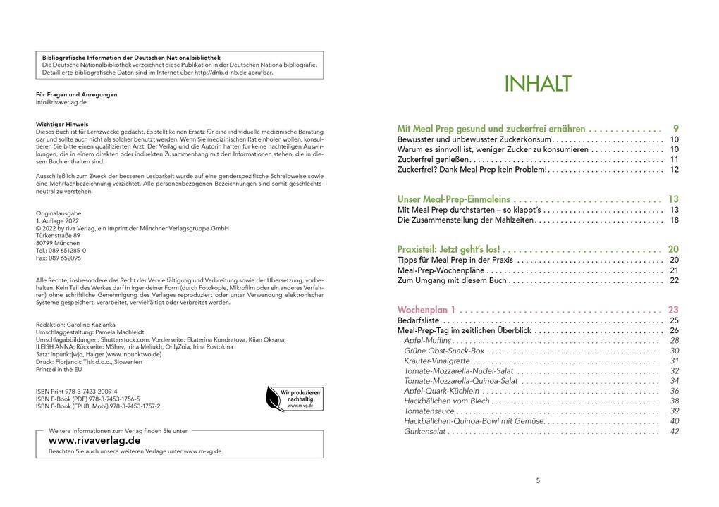 Weitere Ansicht: Meal Prep zuckerfrei | Veronika Pichl