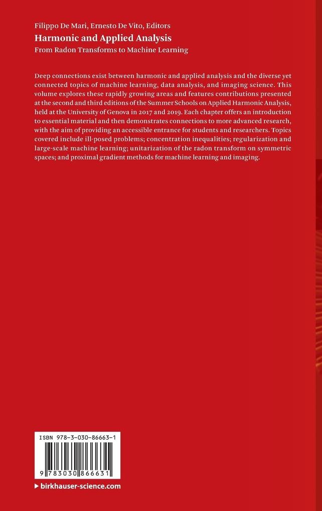 Weitere Ansicht: Harmonic and Applied Analysis