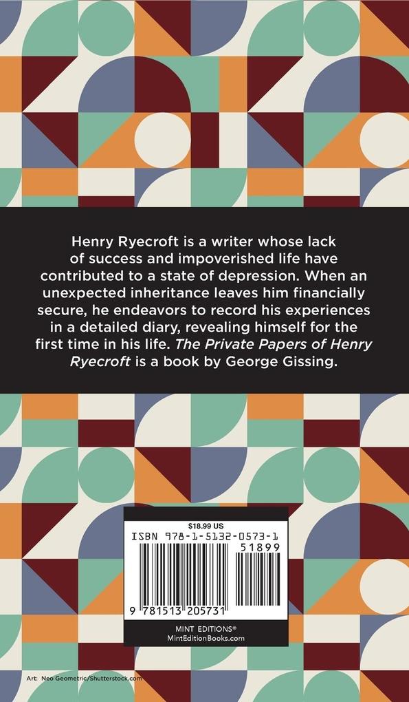Weitere Ansicht: The Private Papers of Henry Ryecroft | George Gissing
