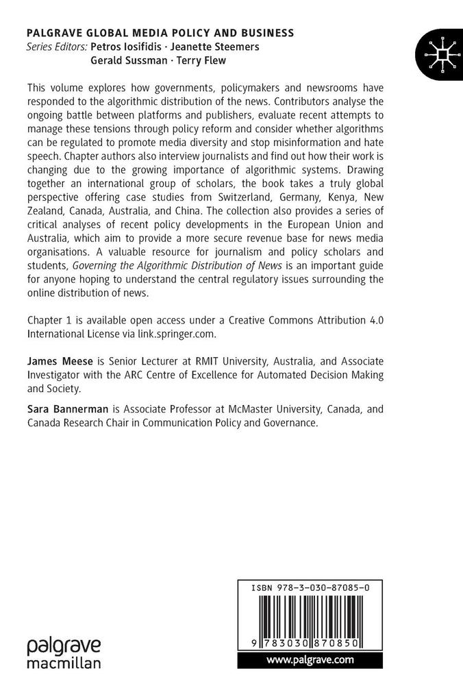 Weitere Ansicht: The Algorithmic Distribution of News