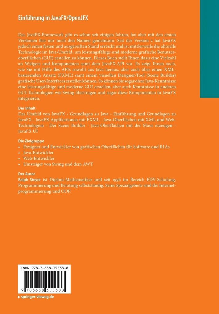 Weitere Ansicht: Einführung in JavaFX/OpenJFX | Ralph Steyer