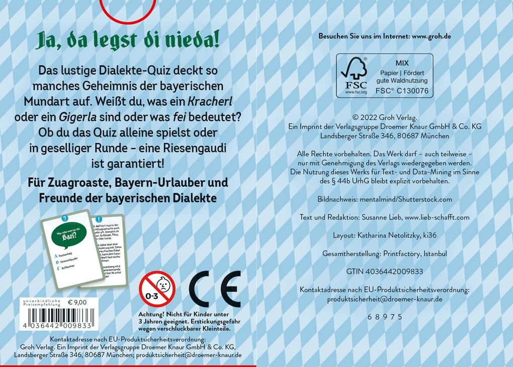 Weitere Ansicht: Griaß di! Das bayerische Dialekte-Quiz | Susanne Lieb