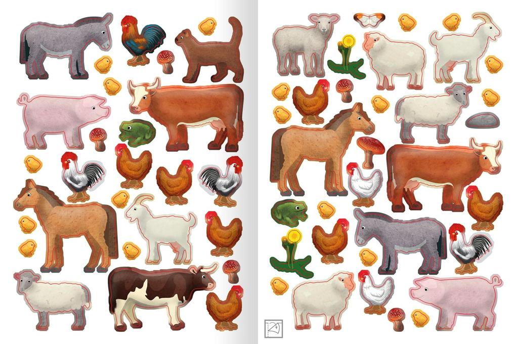 Weitere Ansicht: Erstes Stickern - Im Frühling