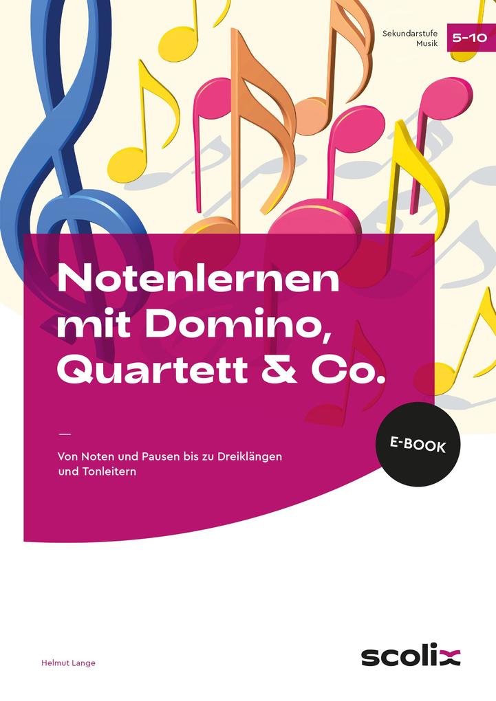 Produktbild: Notenlernen mit Domino, Quartett & Co. | Helmut Lange