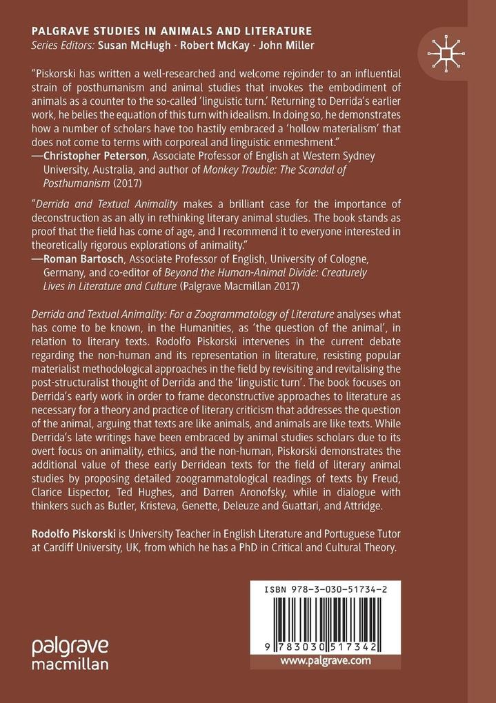 Weitere Ansicht: Derrida and Textual Animality | Rodolfo Piskorski