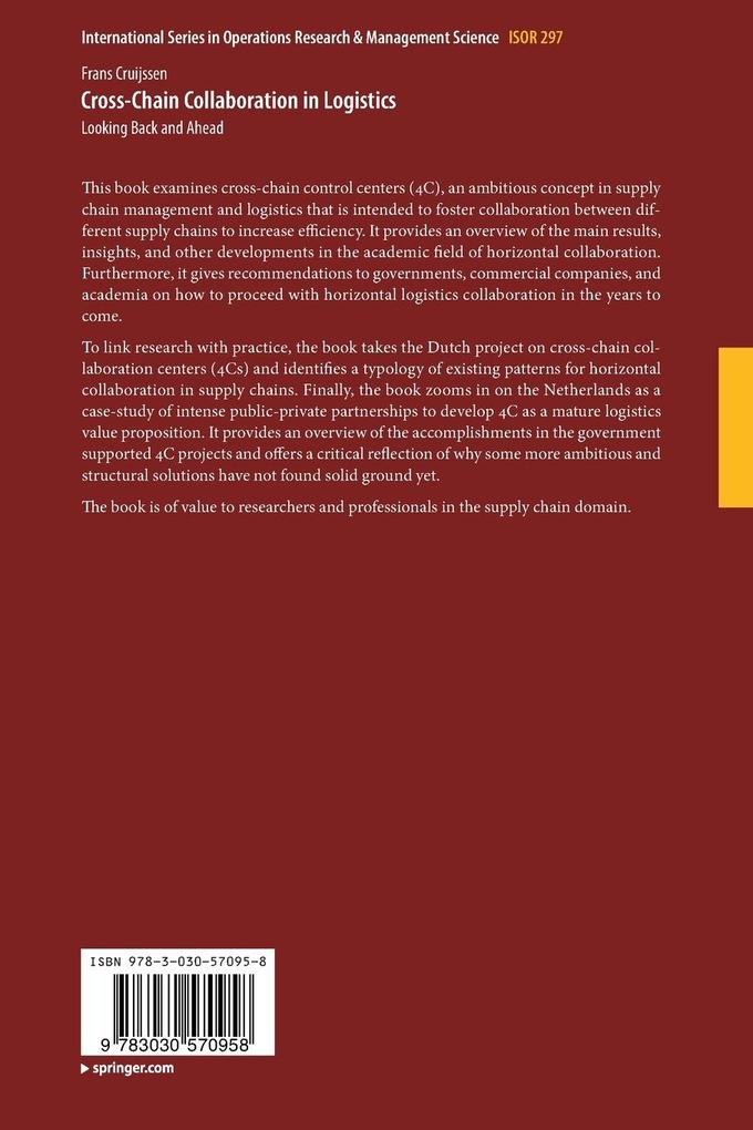 Weitere Ansicht: Cross-Chain Collaboration in Logistics | Frans Cruijssen