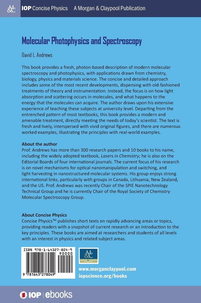 Weitere Ansicht: Molecular Photophysics and Spectroscopy | David L Andrews