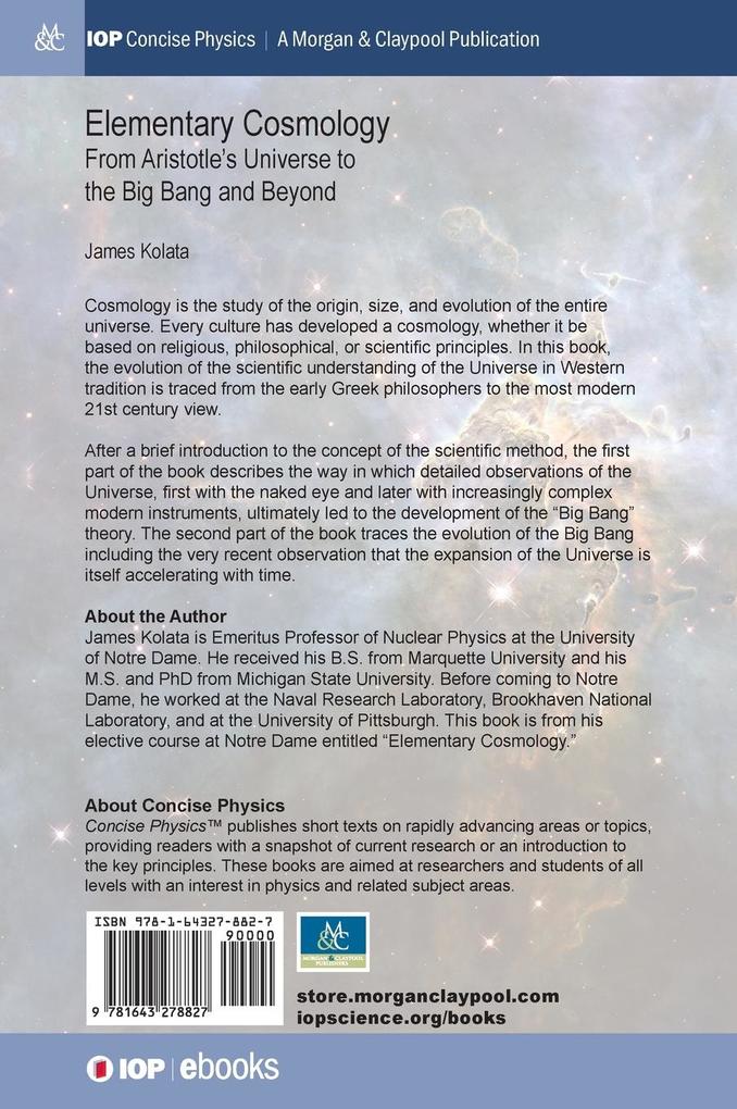 Weitere Ansicht: Elementary Cosmology | James J Kolata
