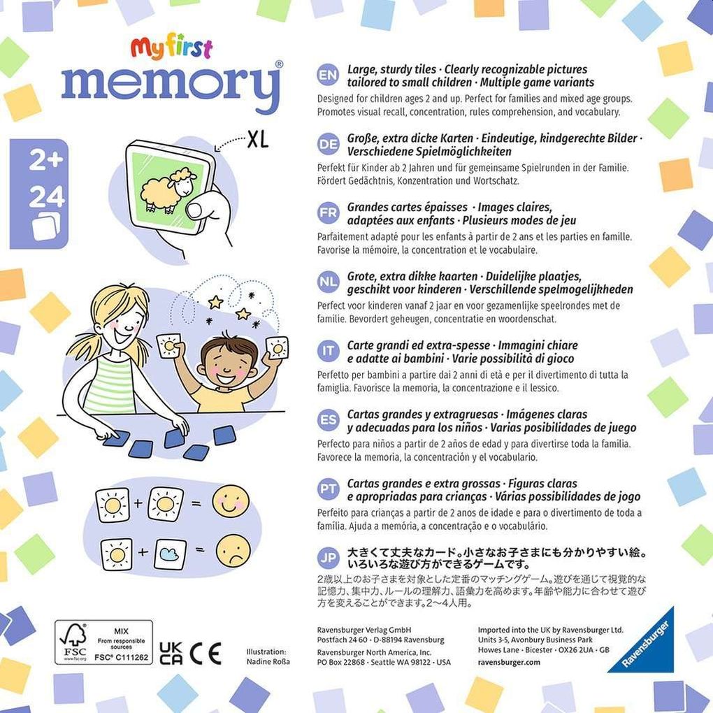 Weitere Ansicht: Ravensburger - 20877 - My first memory® Meine Lieblingssachen, Merk- und Suchspiel mit extra großen Bildkarten für Kinder ab 2 Jahren | William H. Hurter