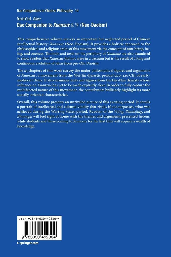 Weitere Ansicht: Dao Companion to Xuanxue (Neo-Daoism)