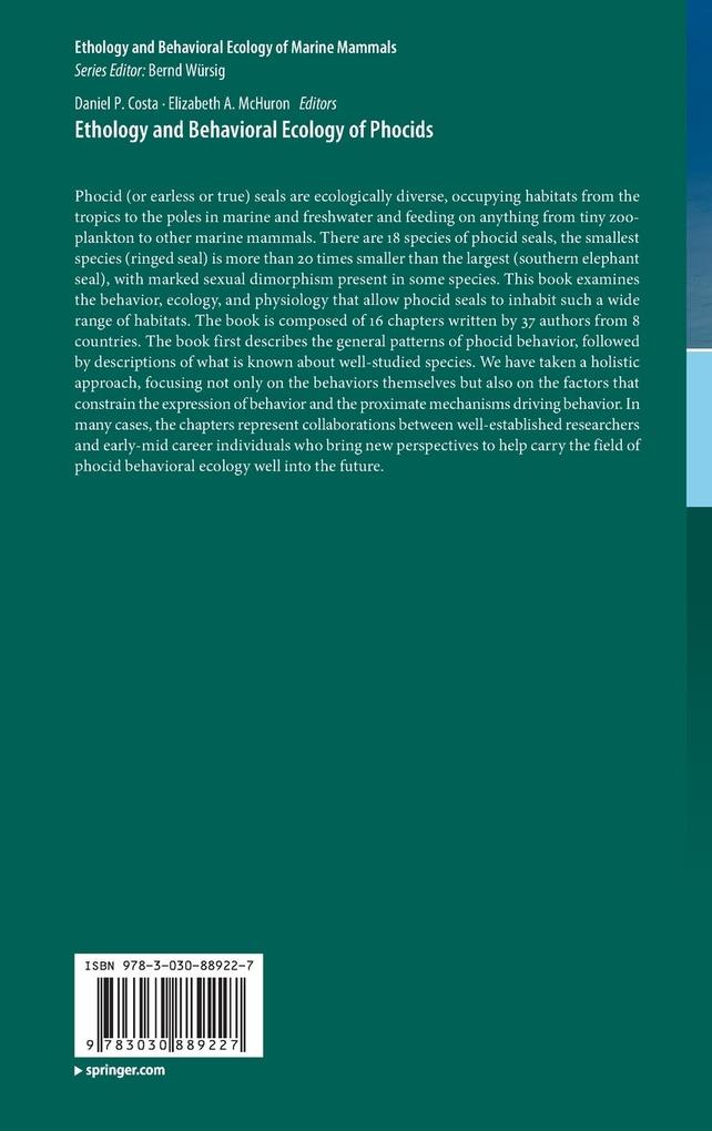 Weitere Ansicht: Ethology and Behavioral Ecology of Phocids