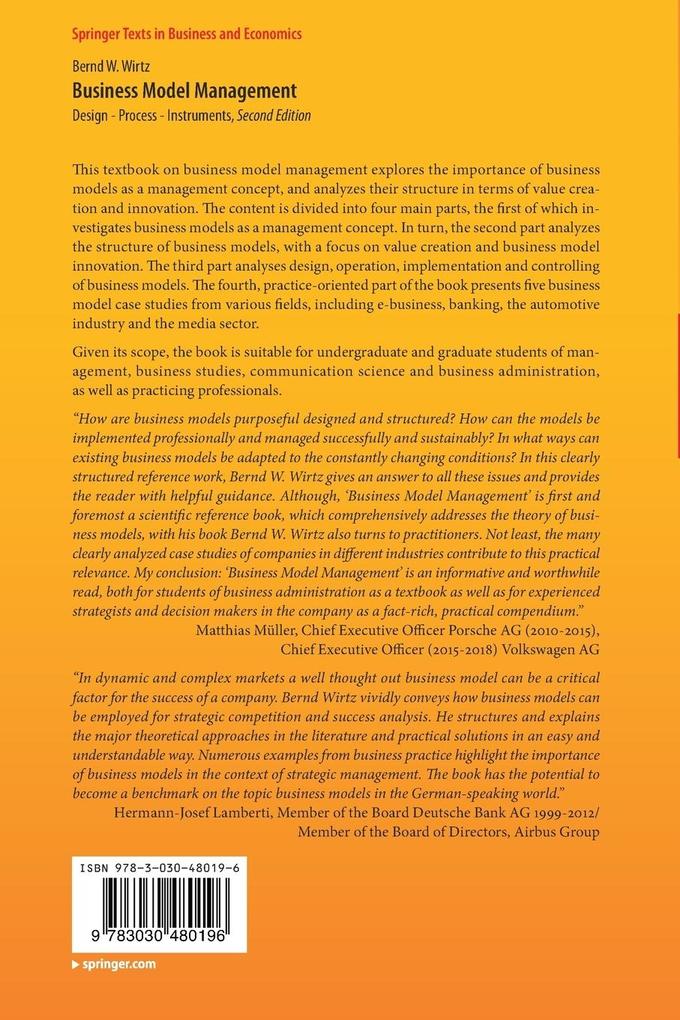 Weitere Ansicht: Business Model Management | Bernd W. Wirtz