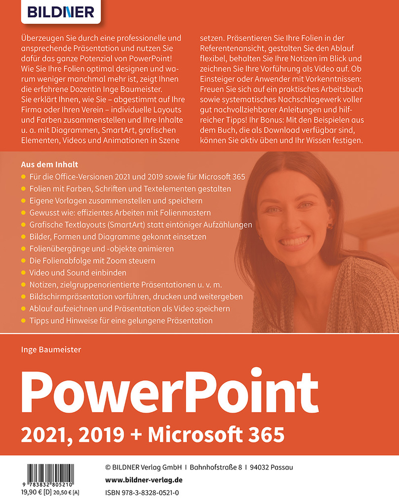 Weitere Ansicht: PowerPoint 2021, 2019 + Microsoft 365 | Inge Baumeister