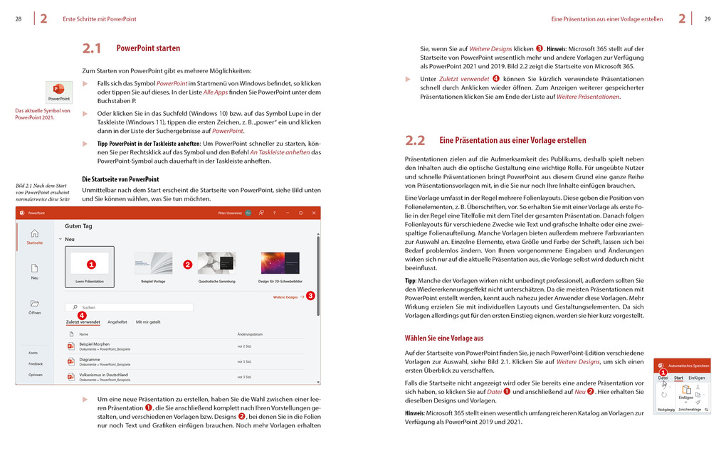 Weitere Ansicht: PowerPoint 2021, 2019 + Microsoft 365 | Inge Baumeister