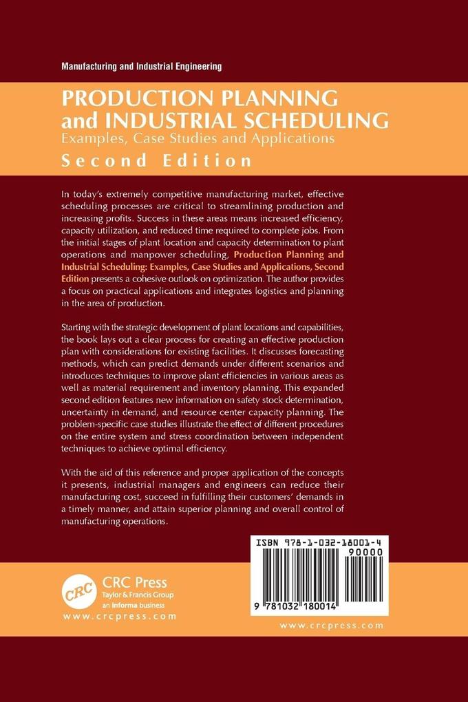 Weitere Ansicht: Production Planning and Industrial Scheduling | Dileep R. Sule