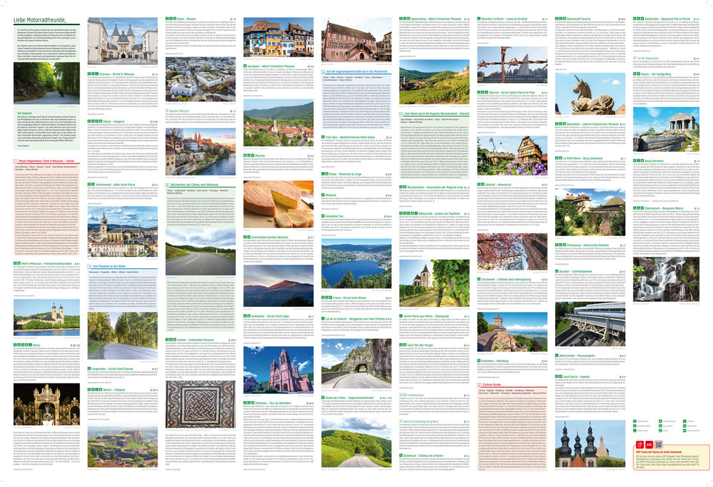 Weitere Ansicht: Vogesen, Motorradkarte 1:200.000, freytag & berndt